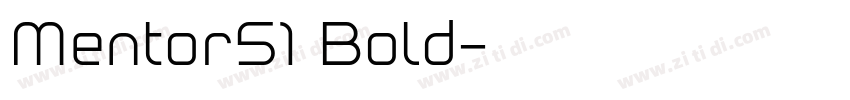 Mentor51 Bold字体转换